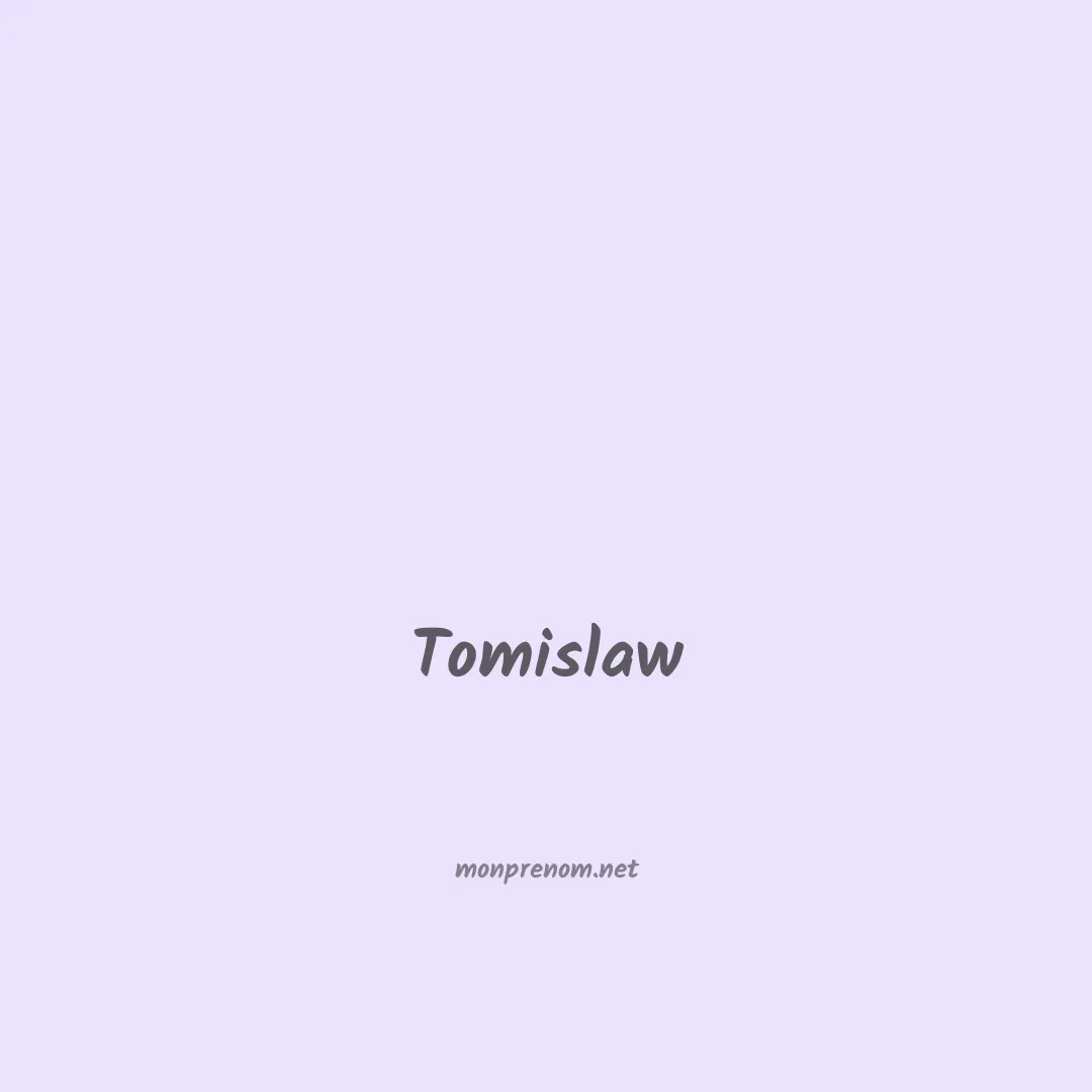 Tomislaw en chinois