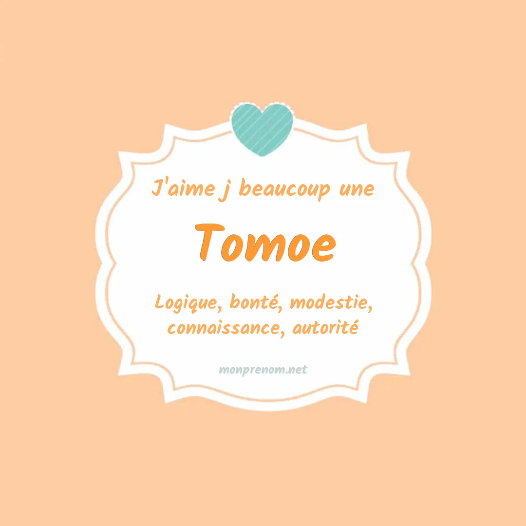 J'aime beaucoup Tomoe