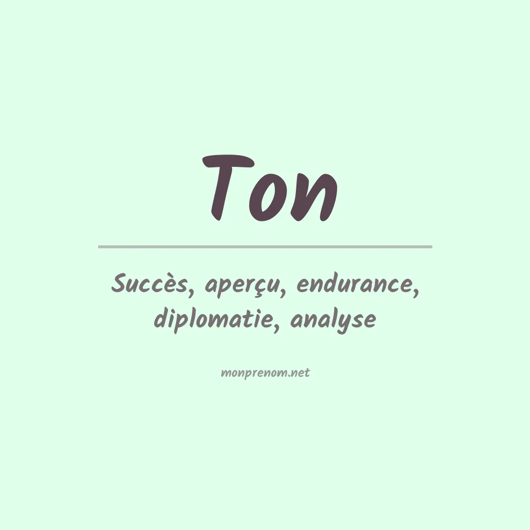Prénom Ton