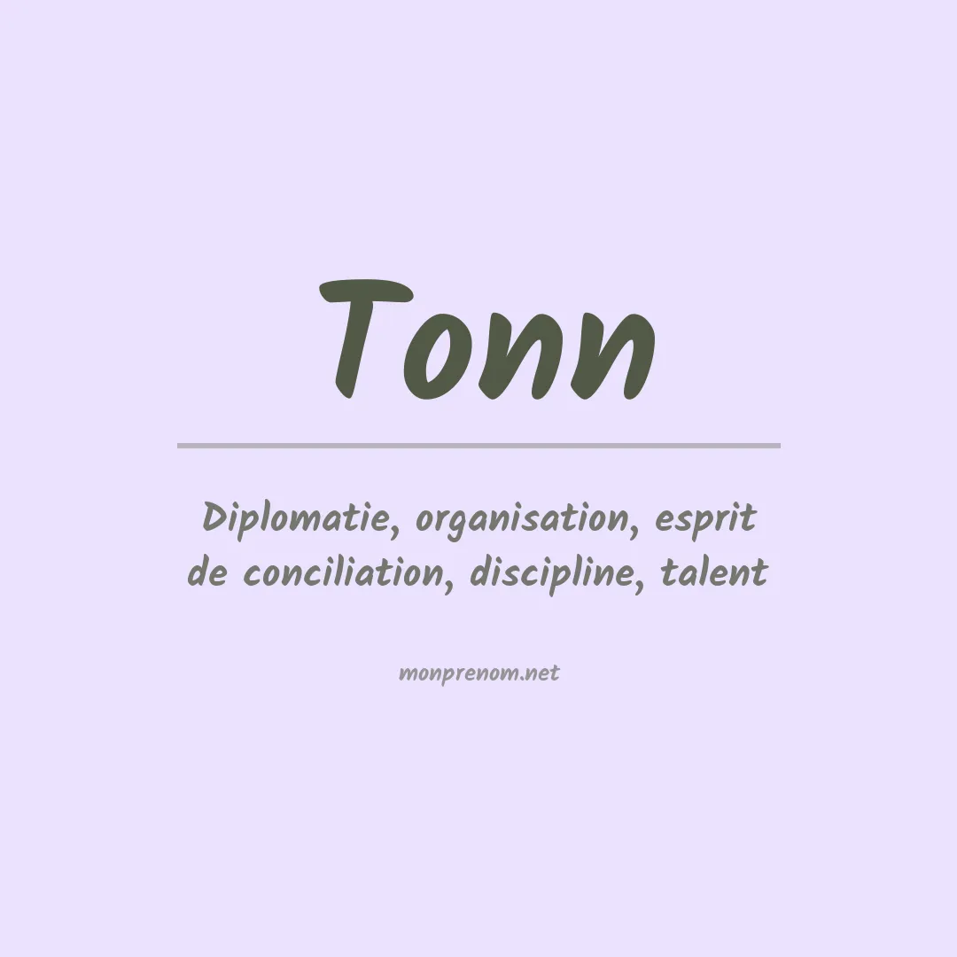 Prénom Tonn