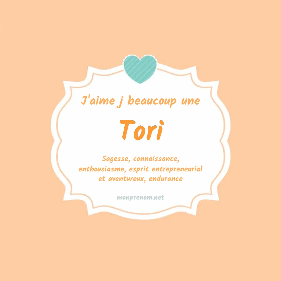 J'aime beaucoup Tori