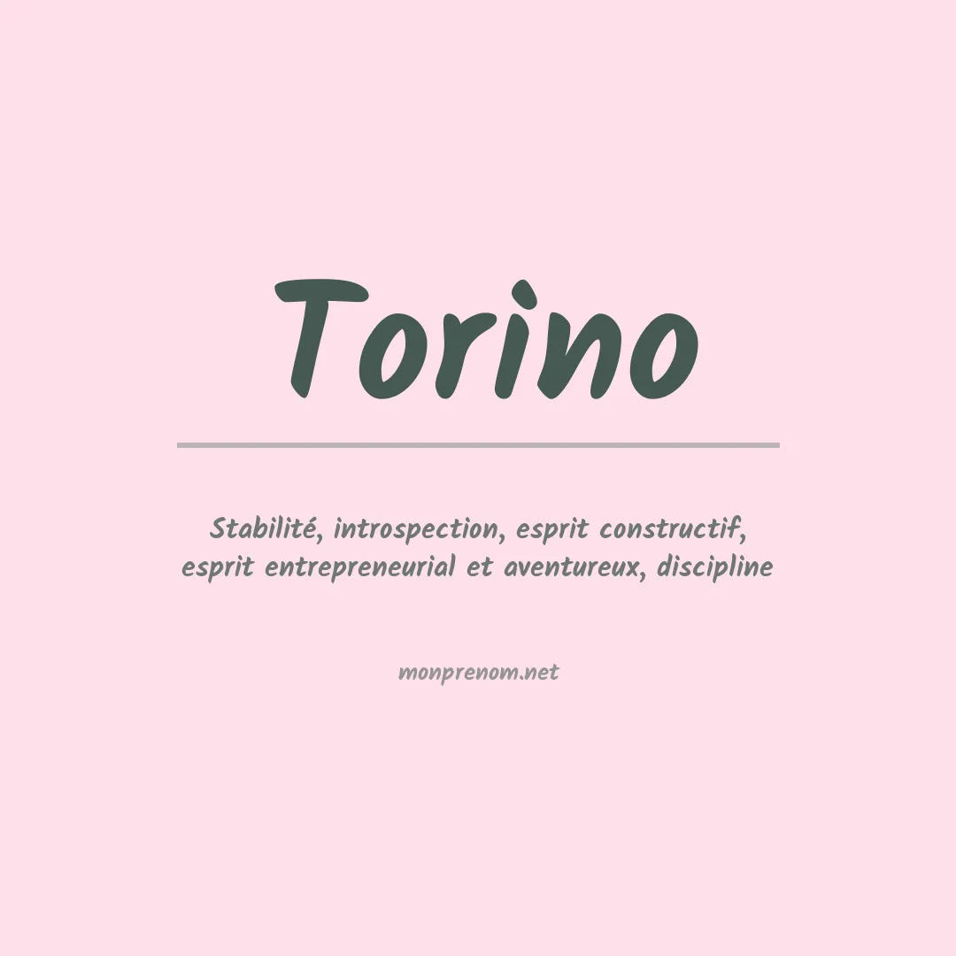 Prénom Torino