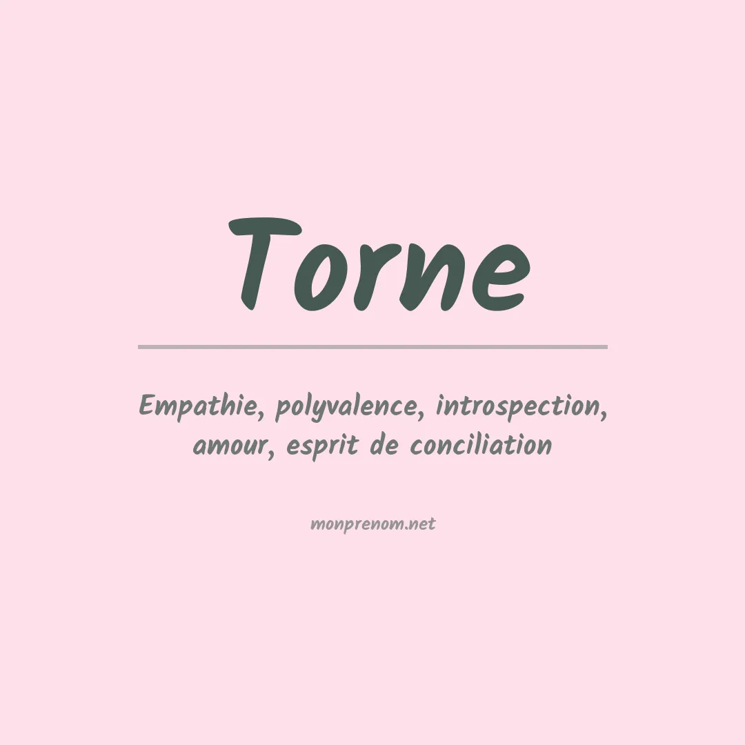 Signification du prénom Torne