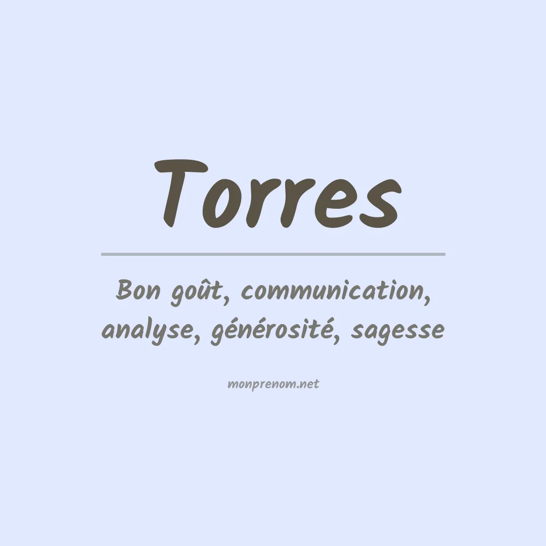 Prénom Torres