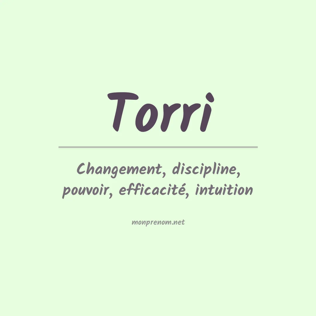 Prénom Torri