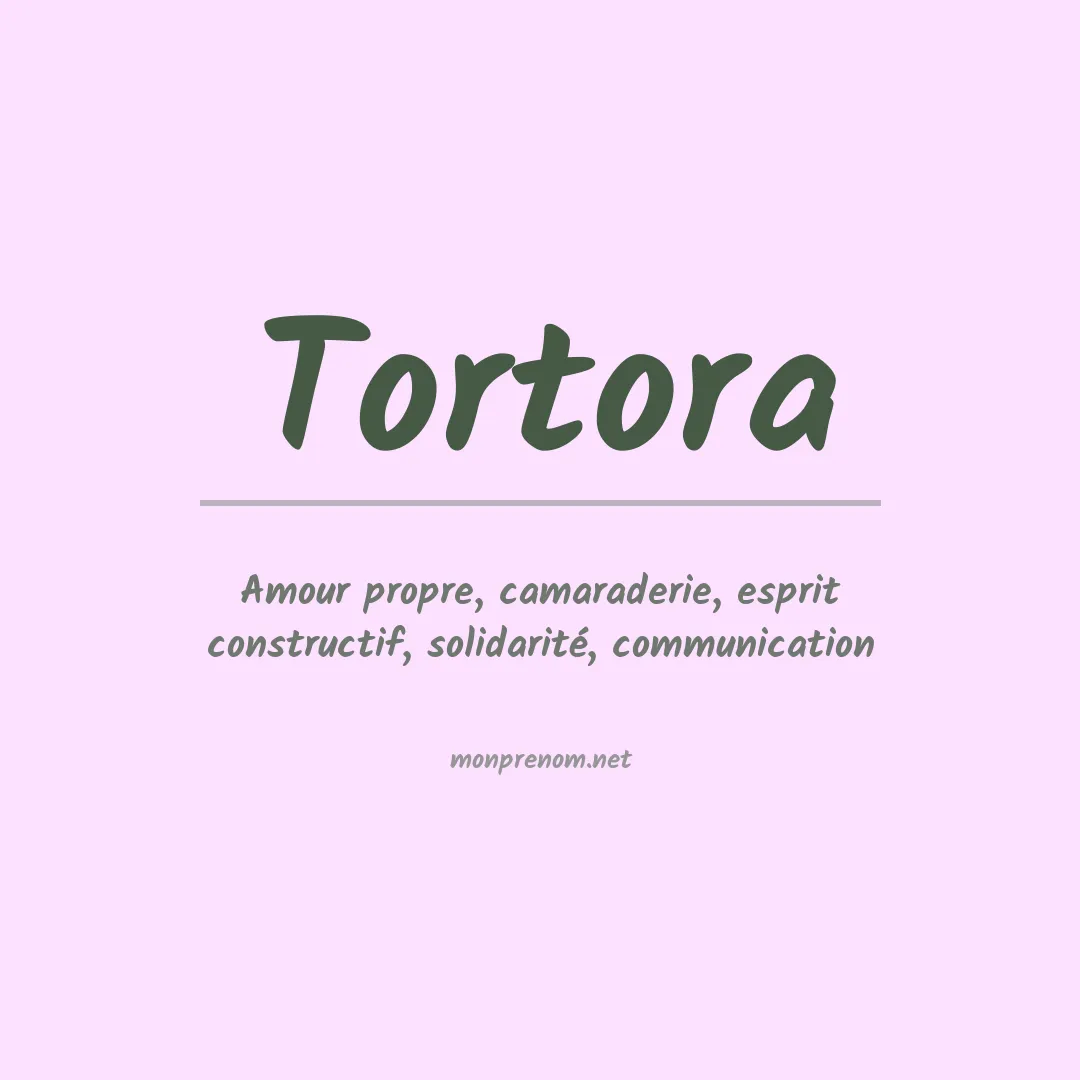 Prénom Tortora