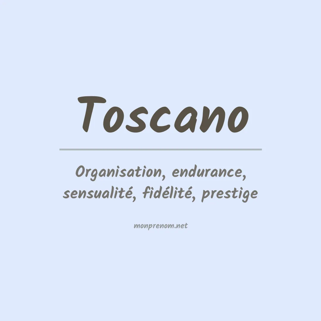 Prénom Toscano