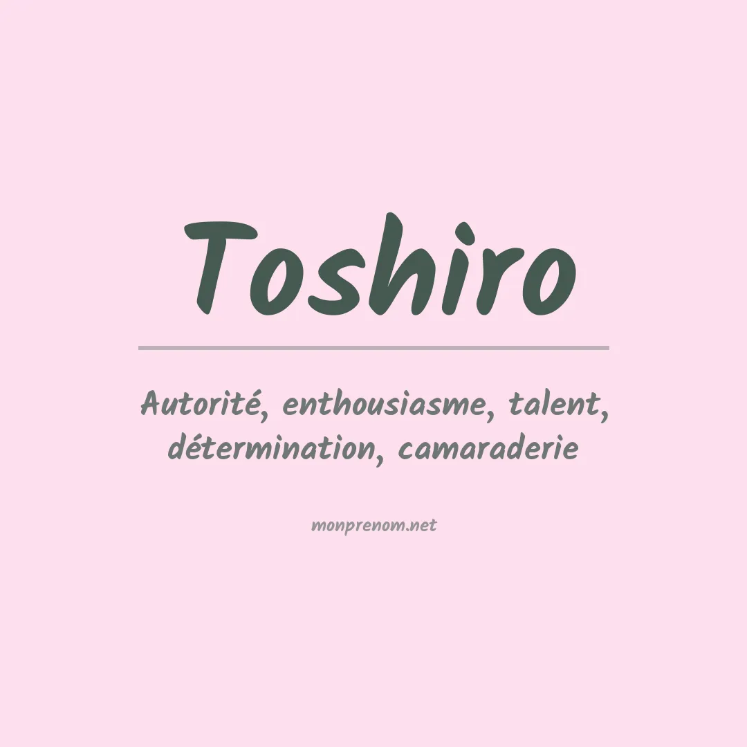 Prénom Toshiro