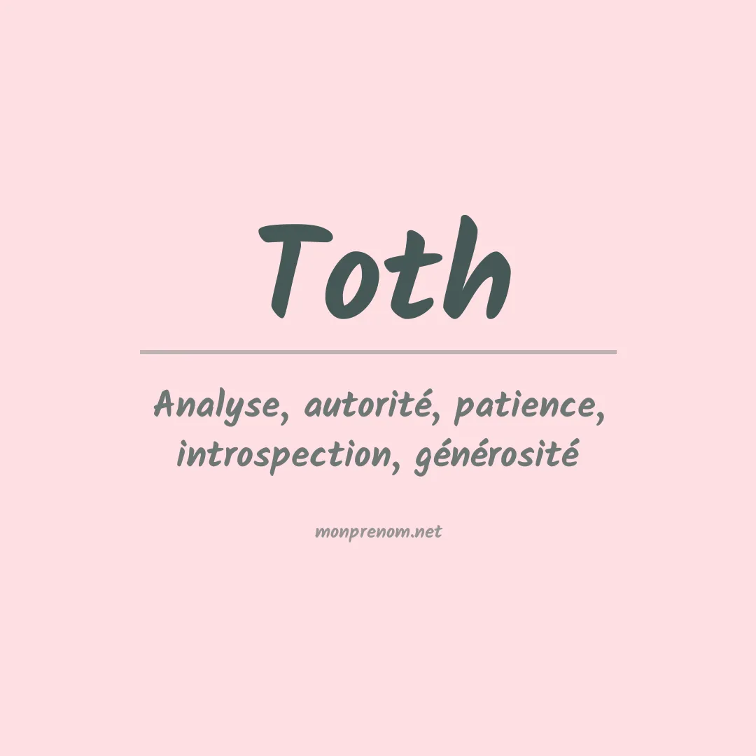 Prénom Toth