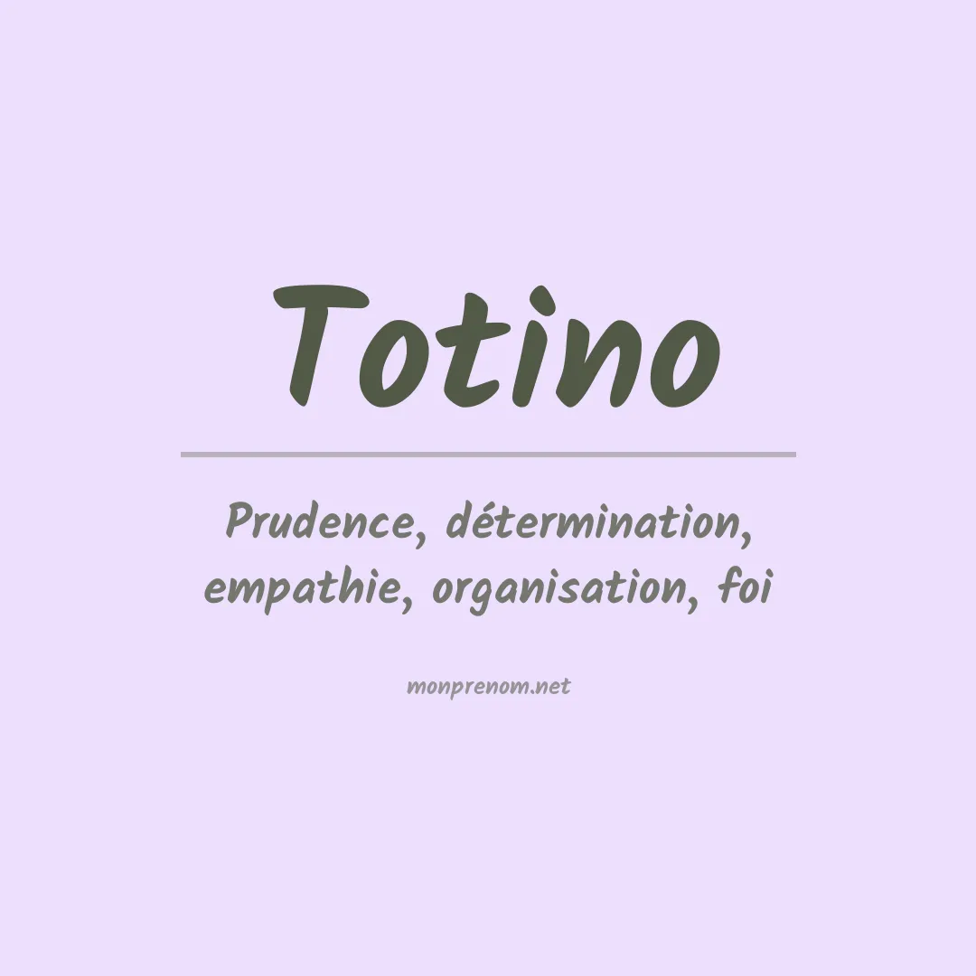 Prénom Totino