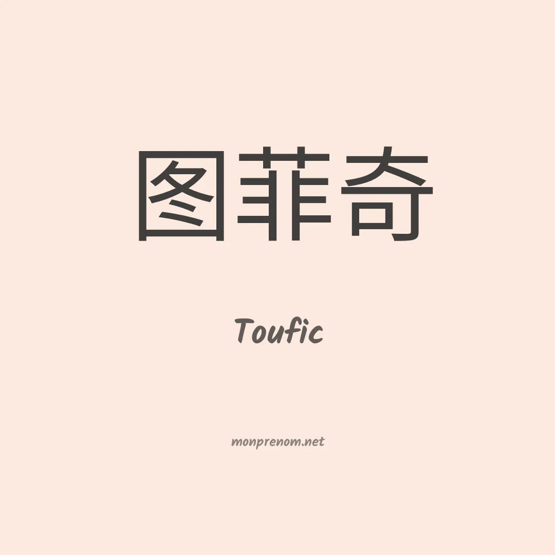Toufic en chinois