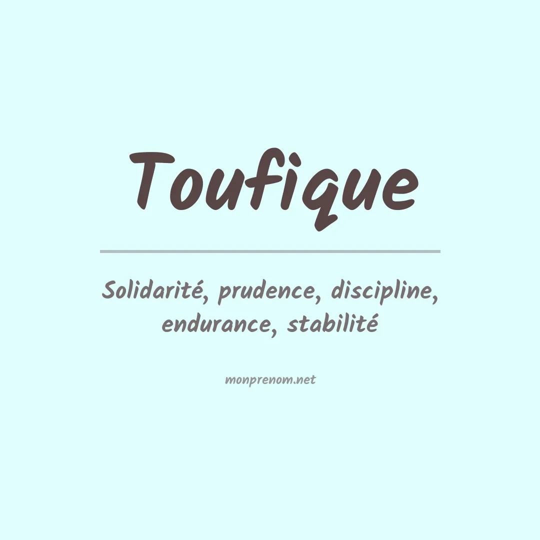 Prénom Toufique