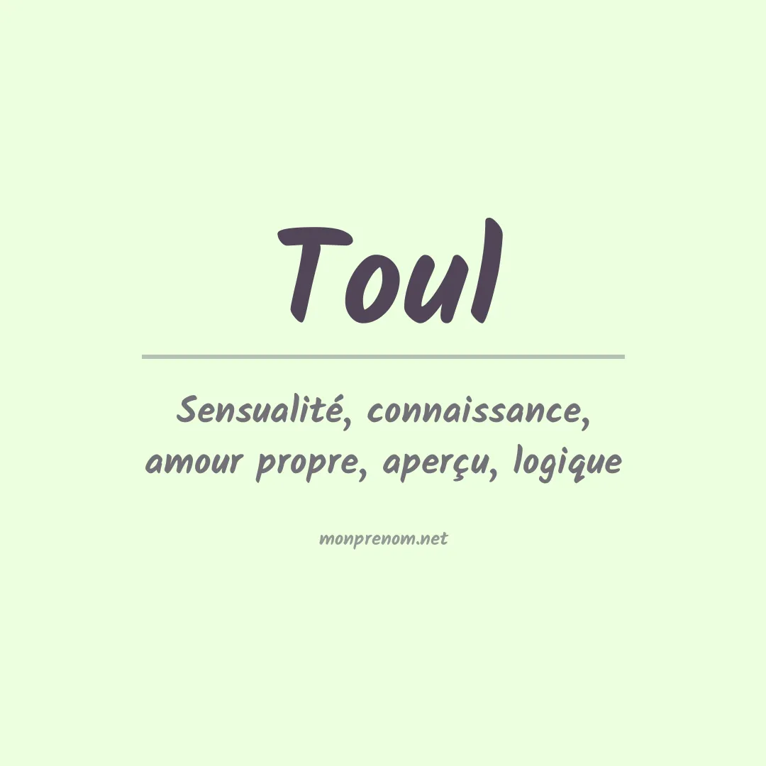 Signification du prénom Toul