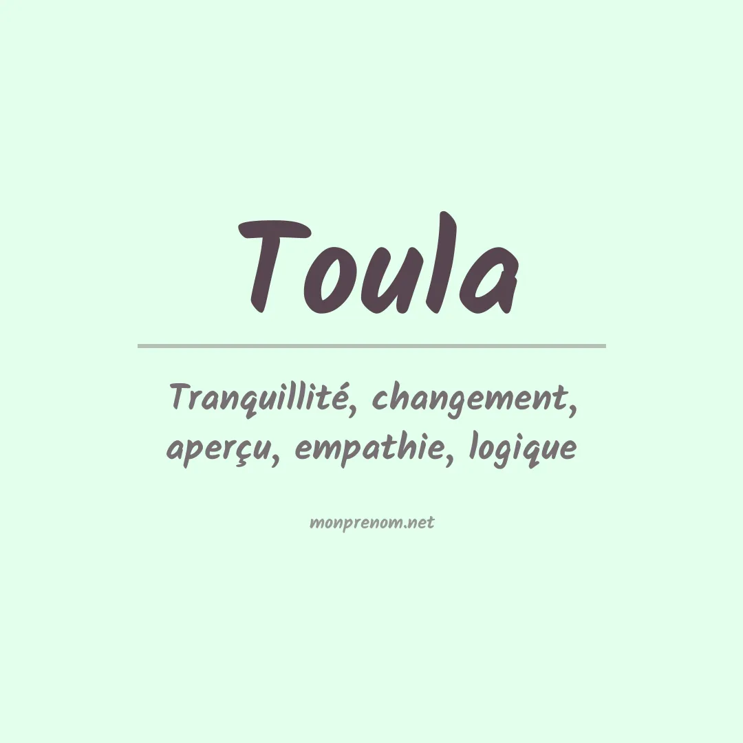 Prénom Toula