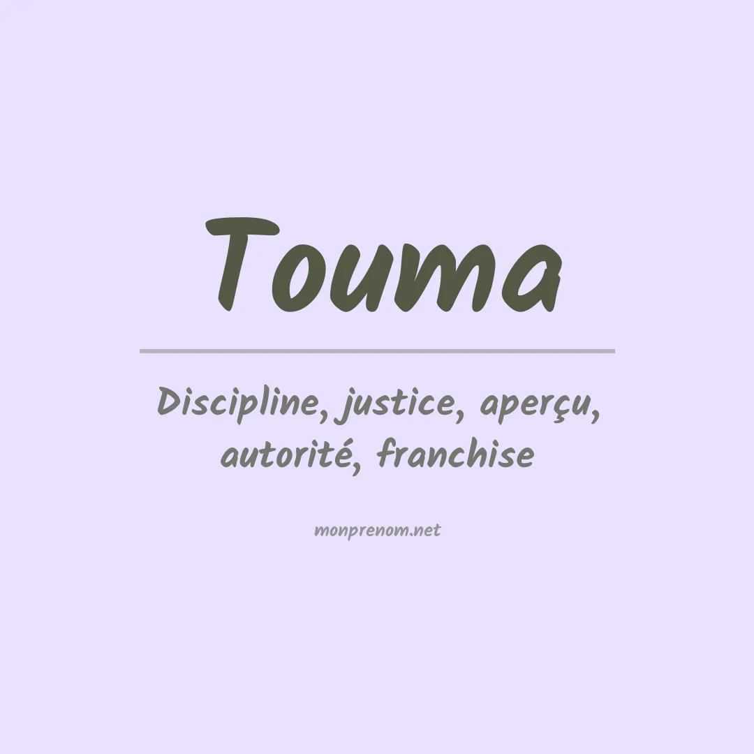Prénom Touma
