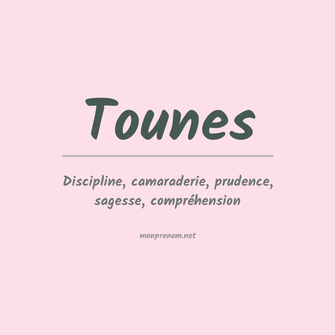 Prénom Tounes