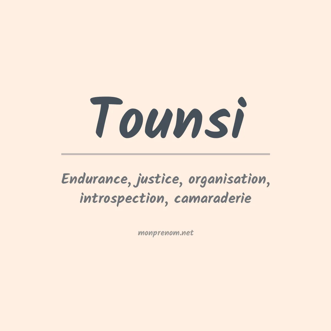Prénom Tounsi