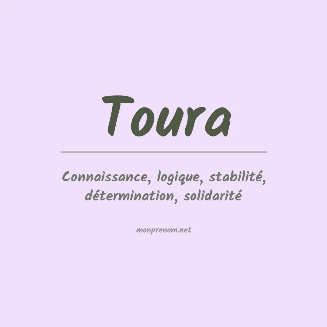 Signification du prénom Toura
