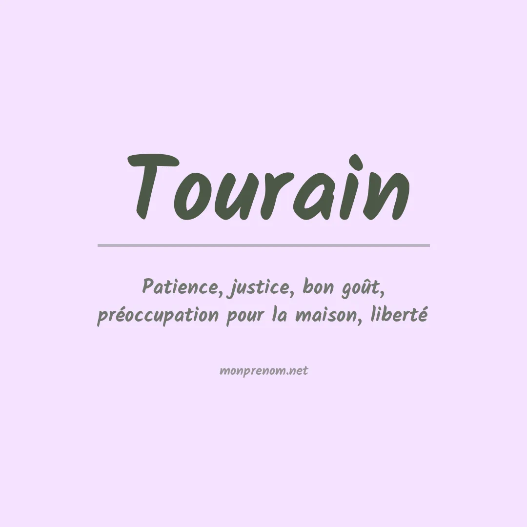 Signification du prénom Tourain