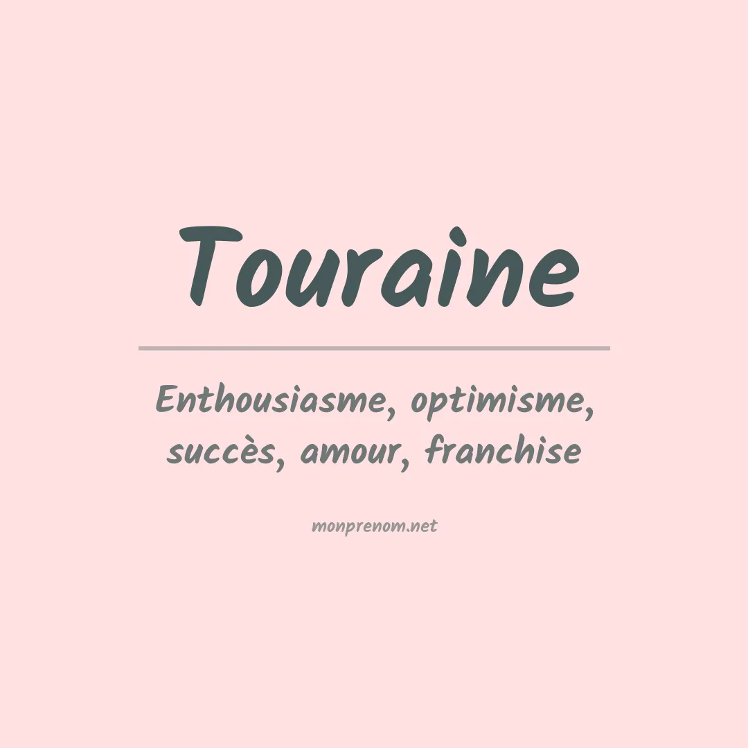 Prénom Touraine