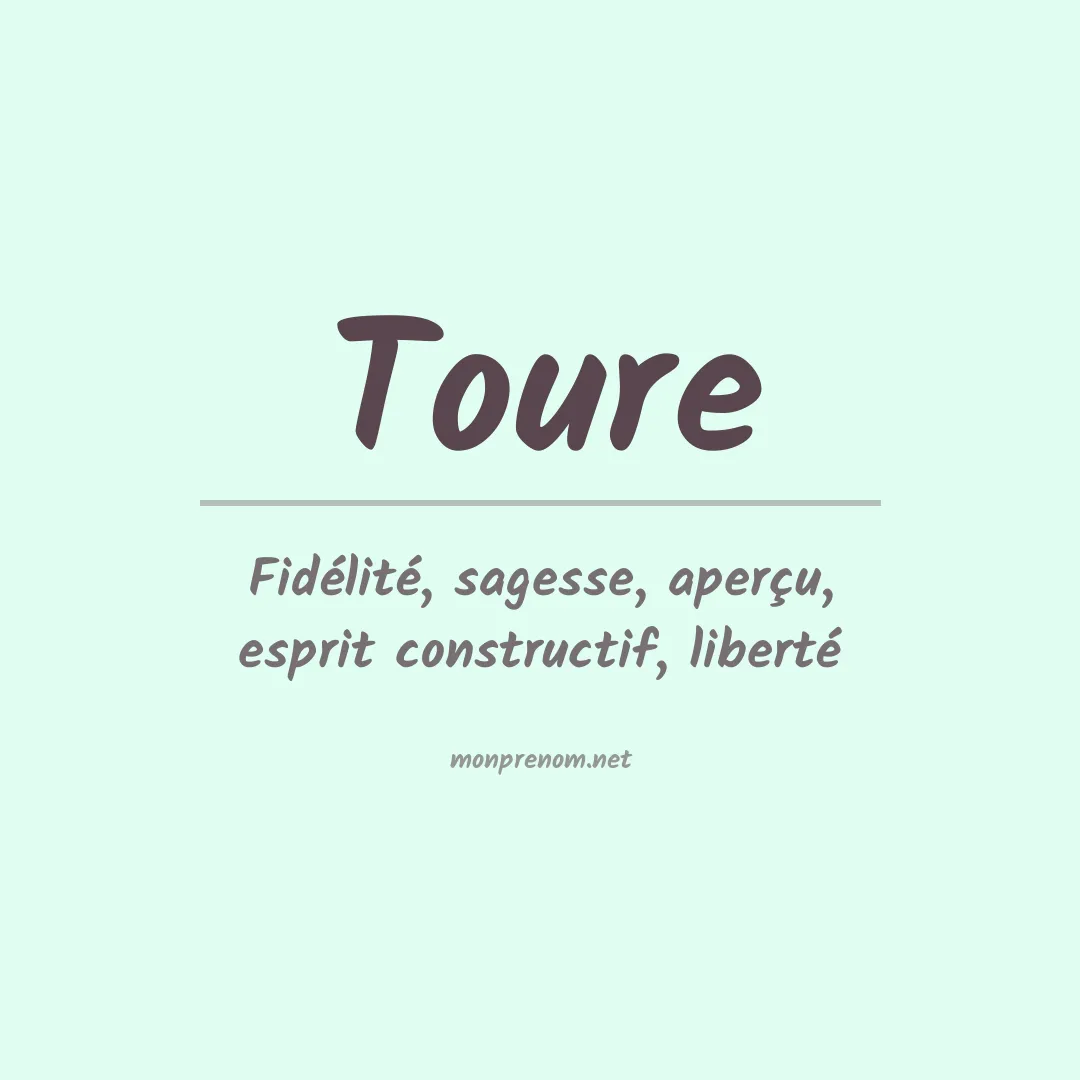 Prénom Toure