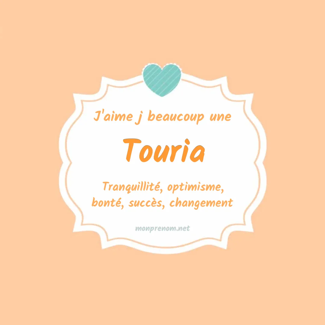 J'aime beaucoup Touria