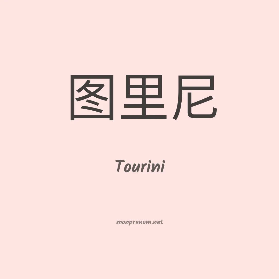 Tourini en chinois