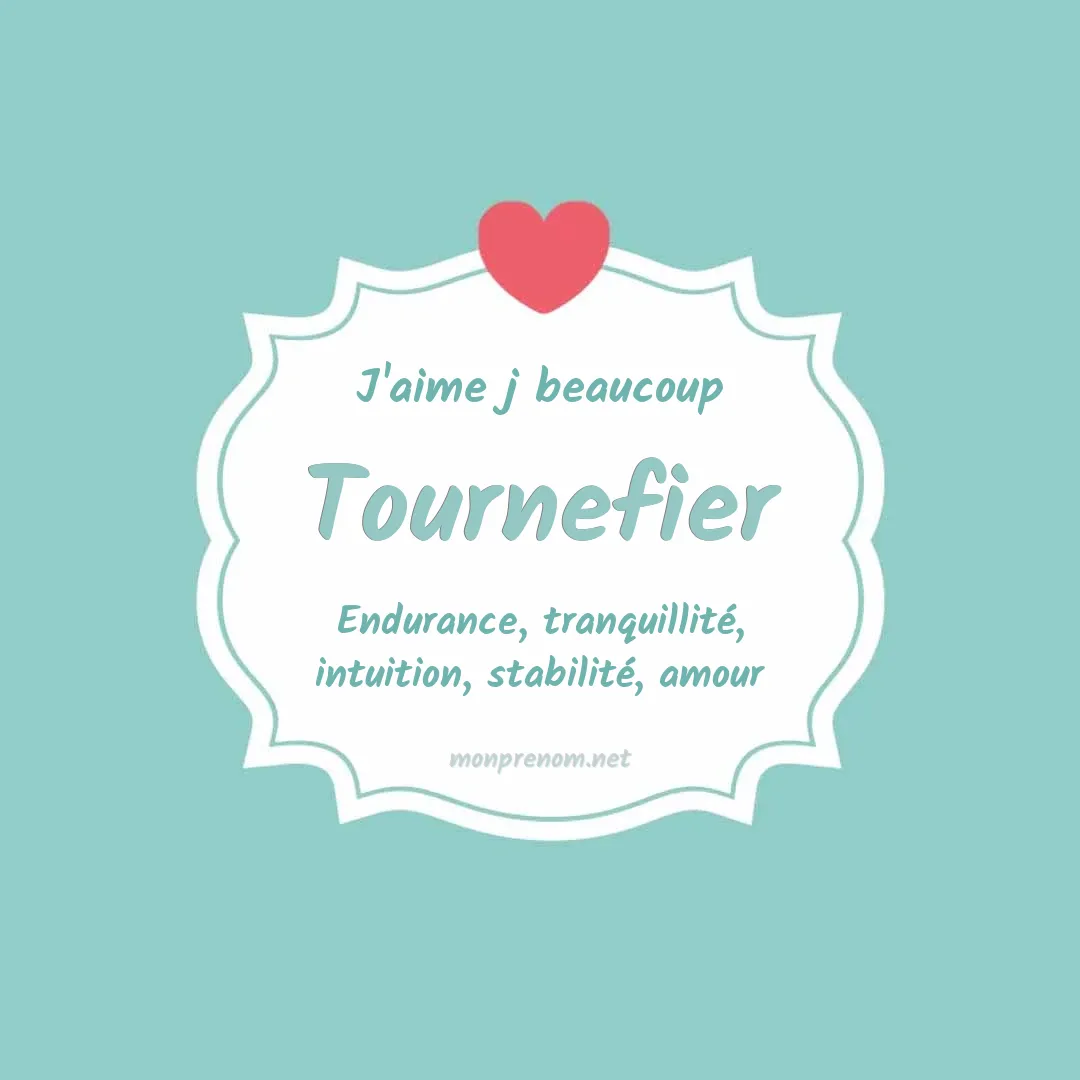J'aime beaucoup Tournefier