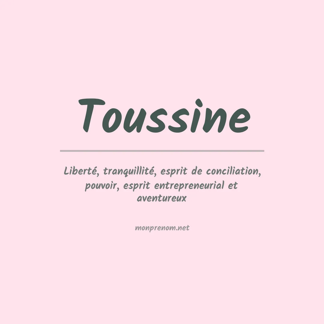 Prénom Toussine