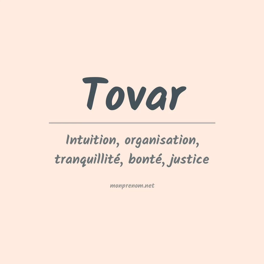 Prénom Tovar