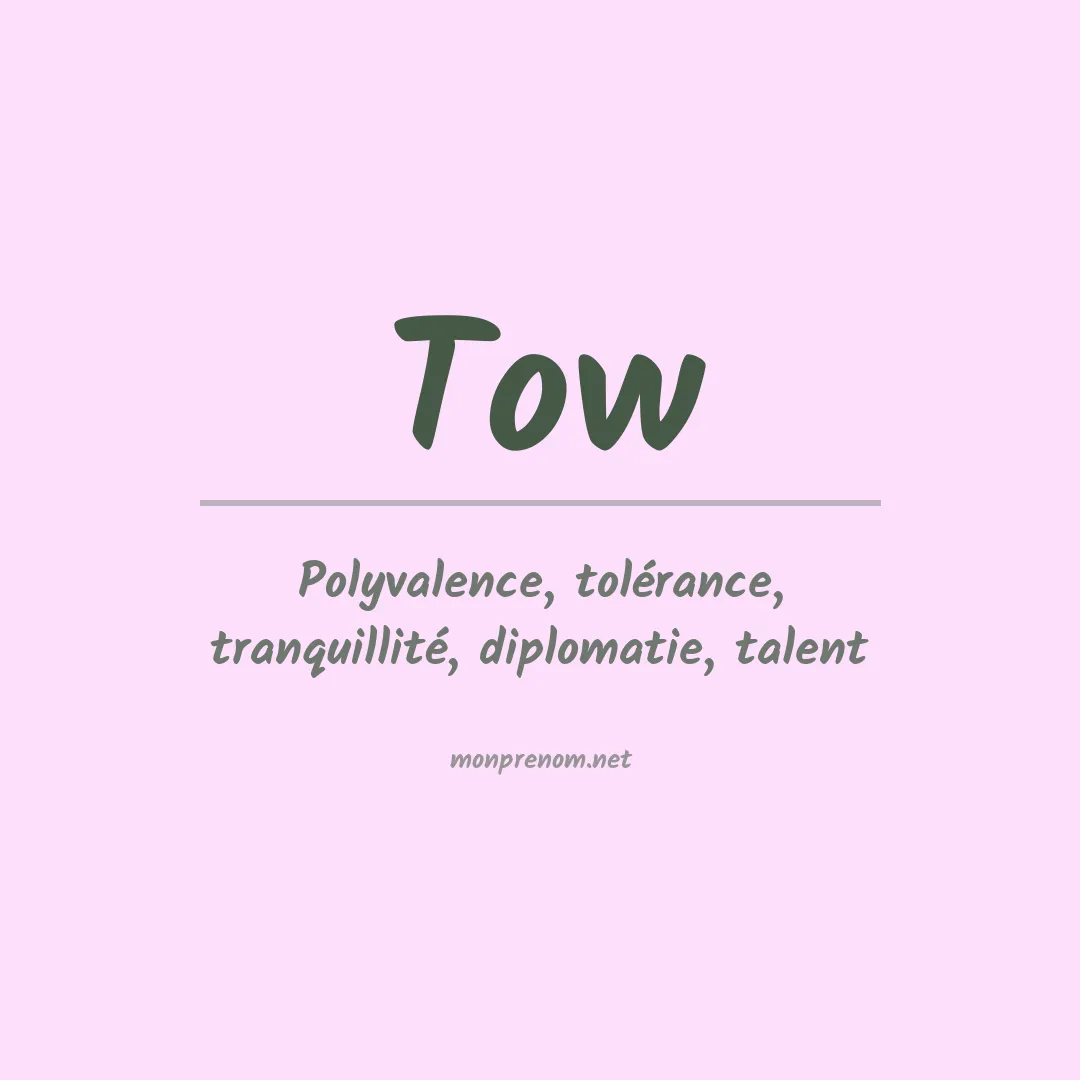 Prénom Tow