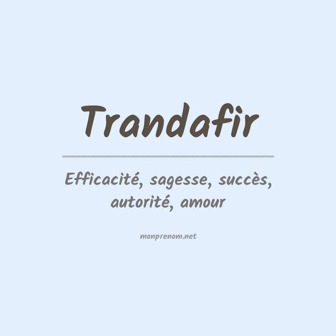 Prénom Trandafir