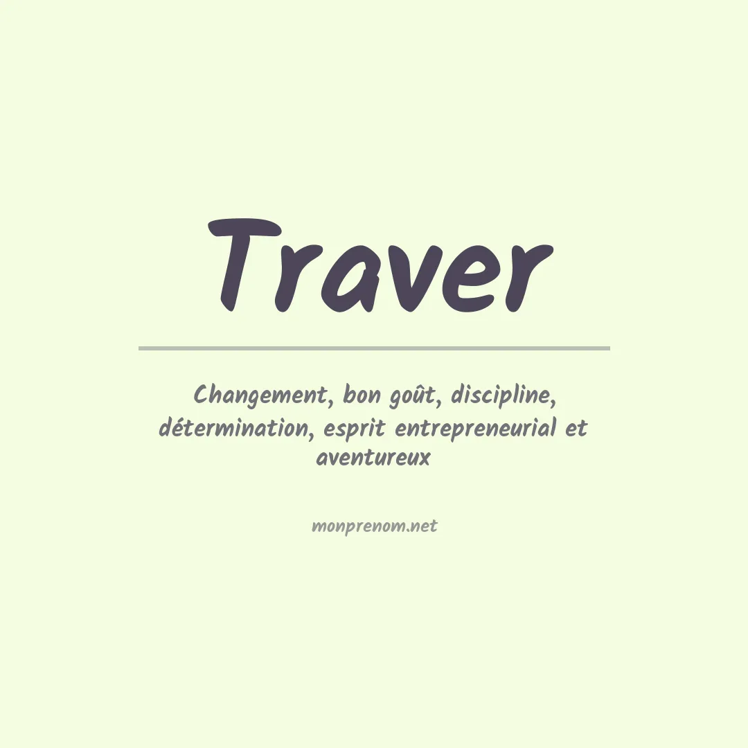 Prénom Traver