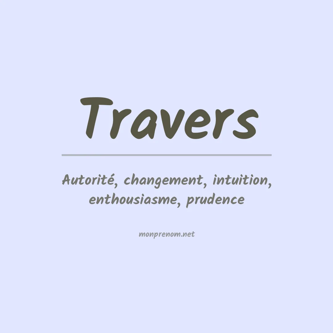 Prénom Travers