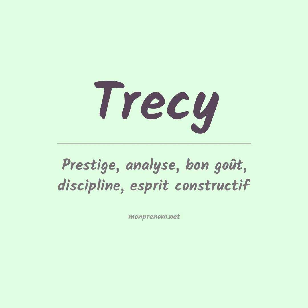 Prénom Trecy