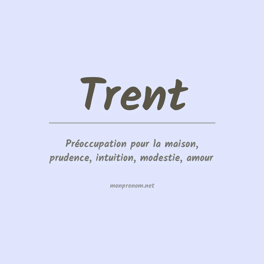Prénom Trent