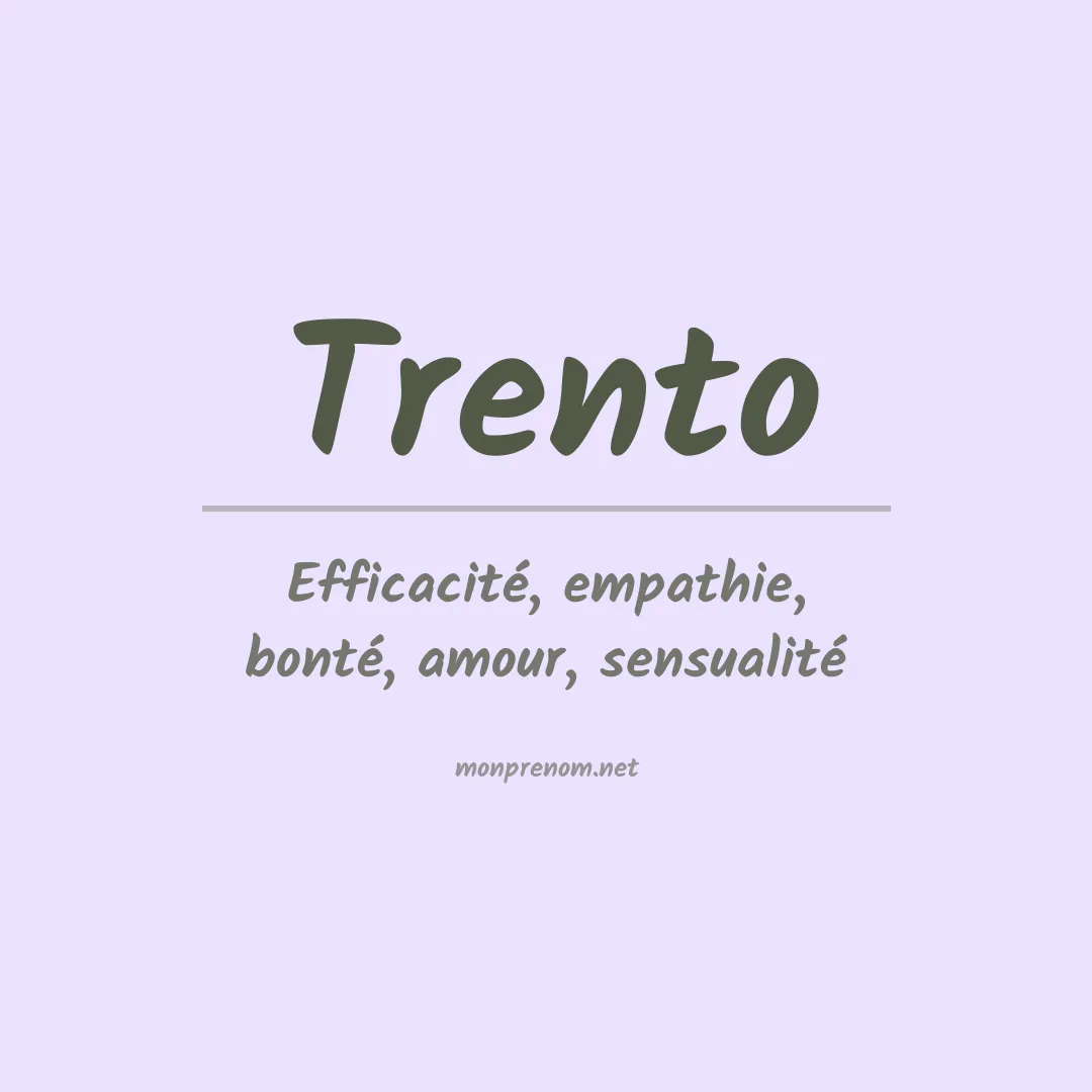 Prénom Trento