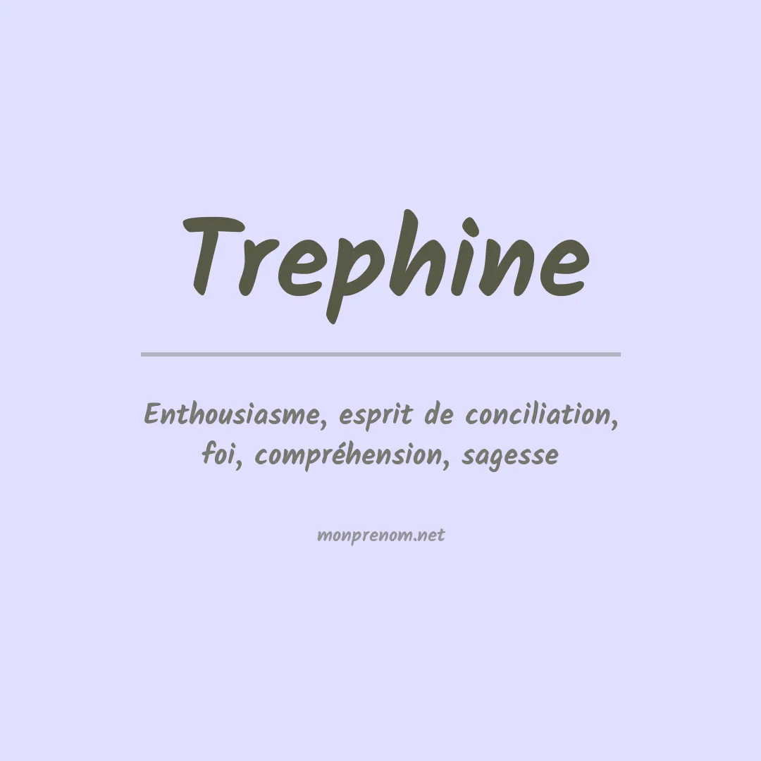 Prénom Trephine