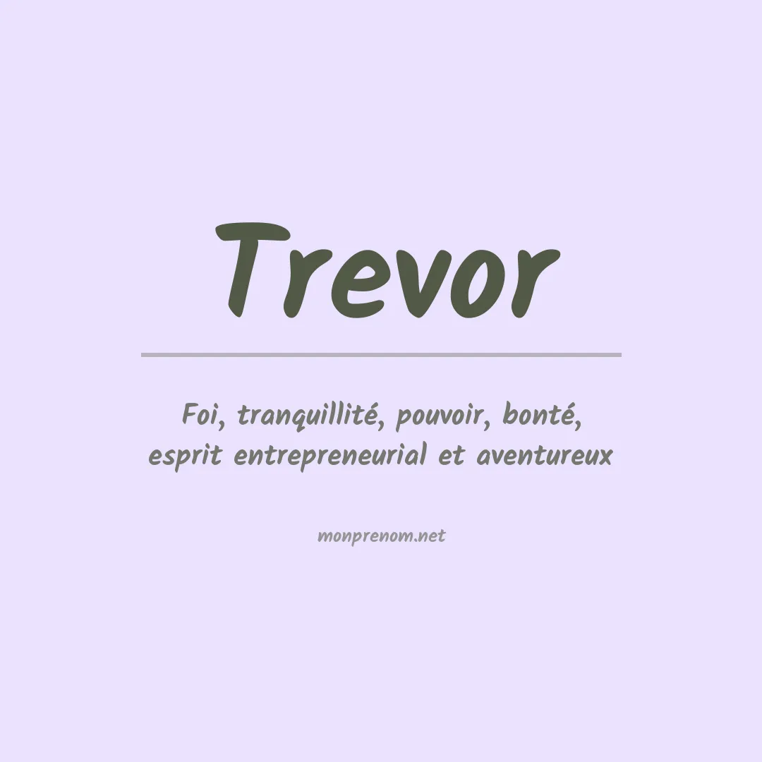 Prénom Trevor
