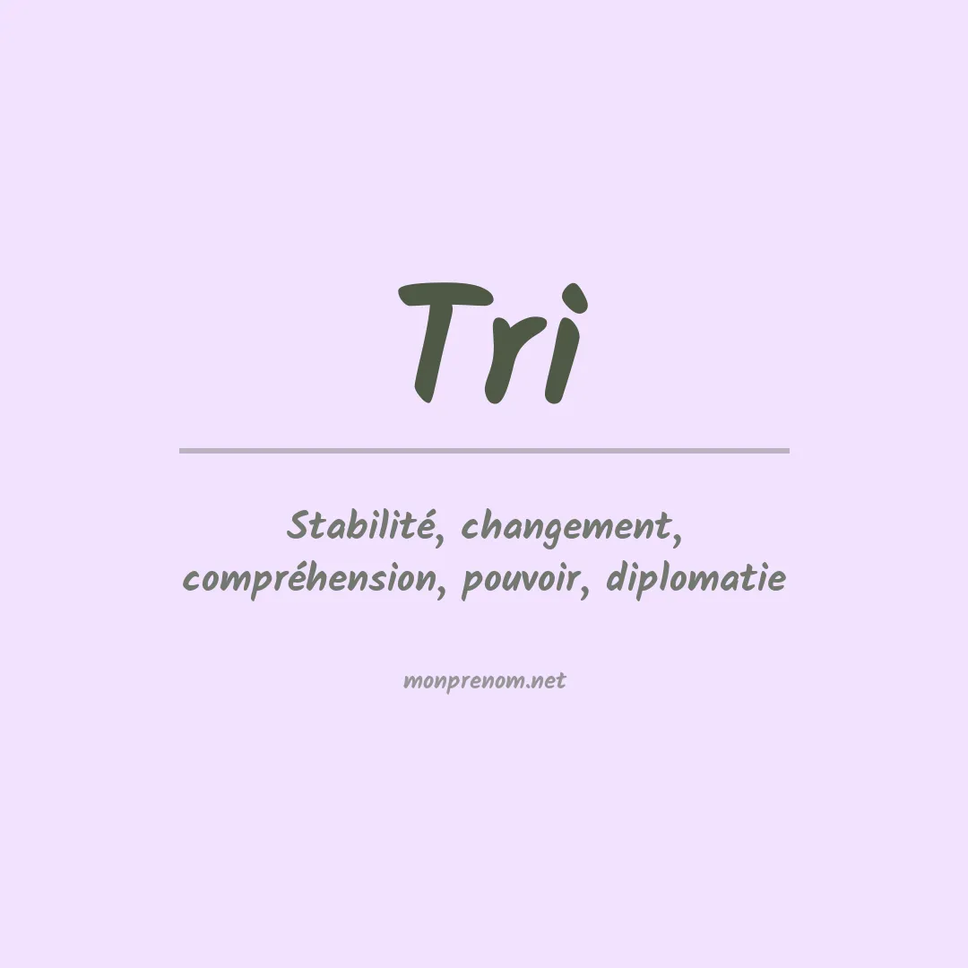 Prénom Tri