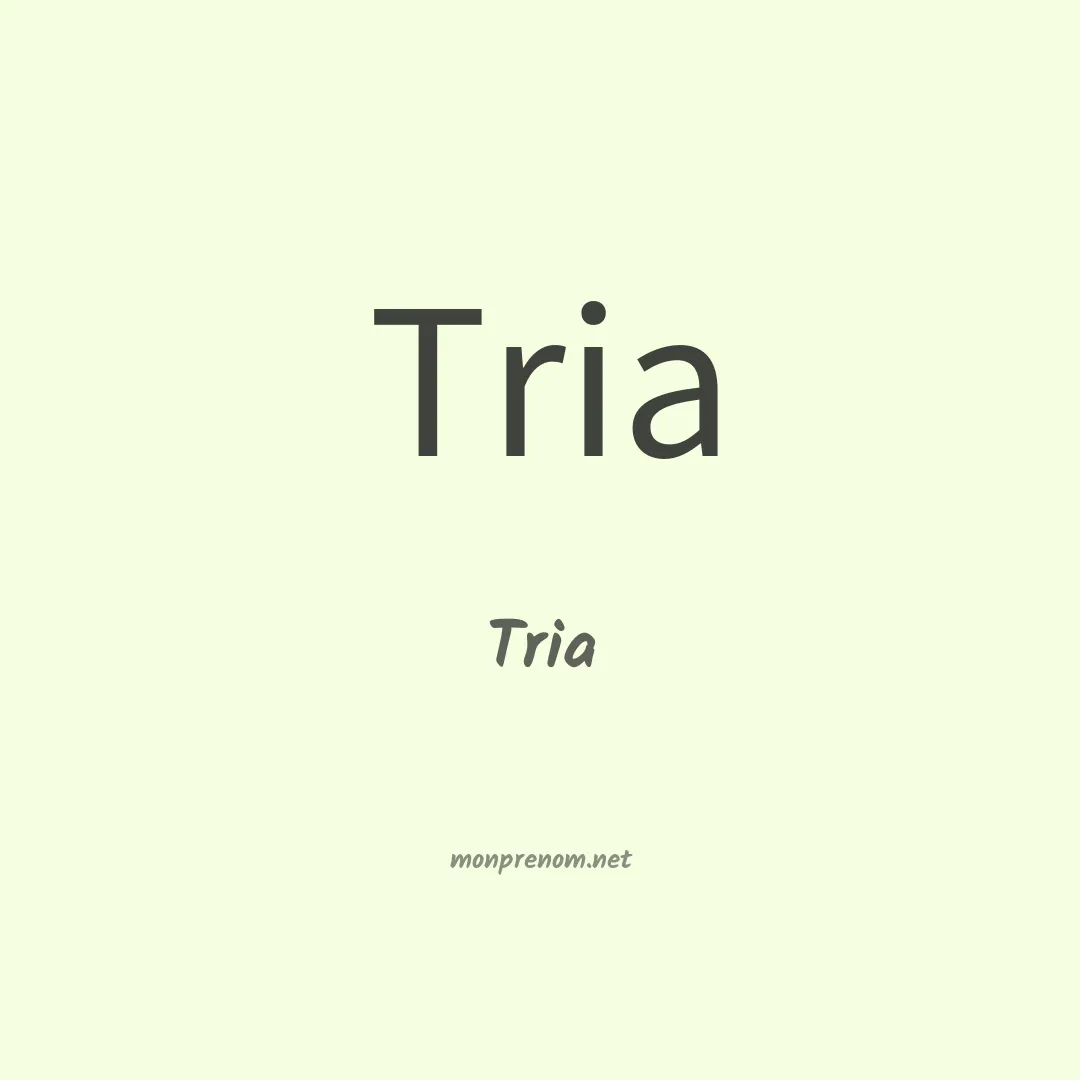 Tria en chinois