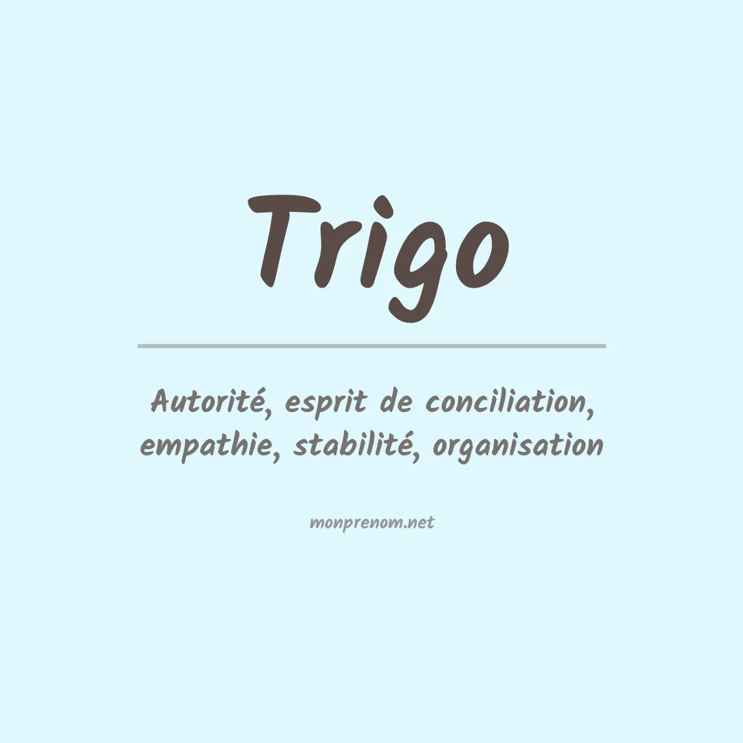 Prénom Trigo
