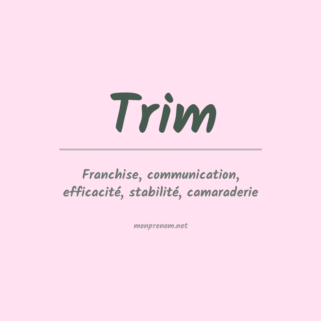 Prénom Trim