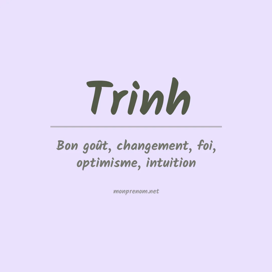 Prénom Trinh