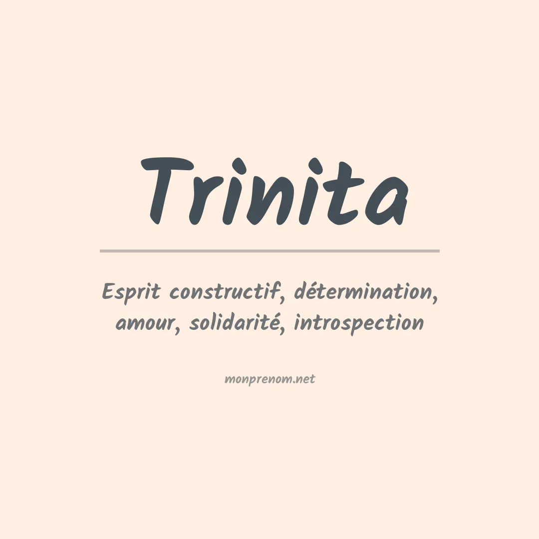 Prénom Trinita