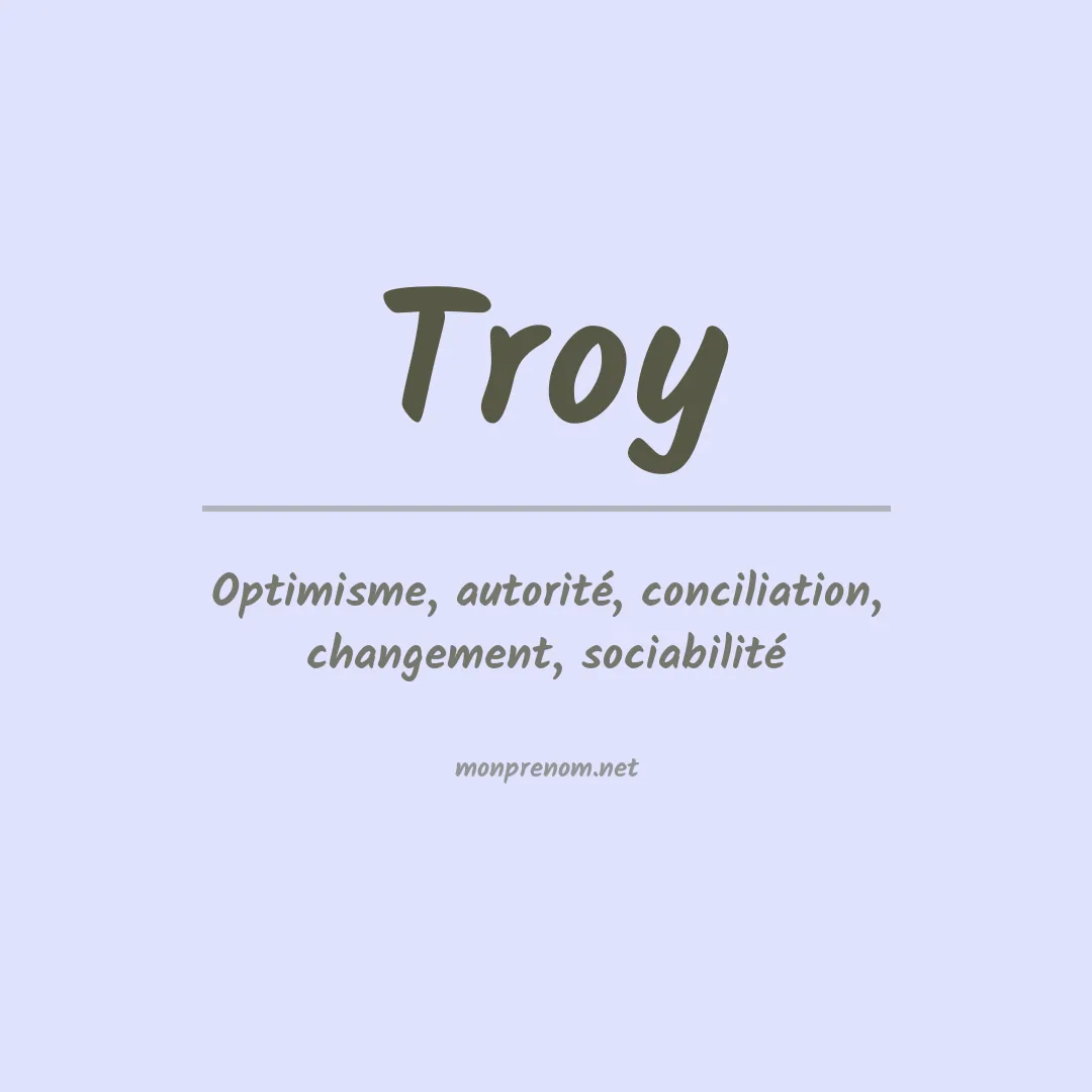 Prénom Troy