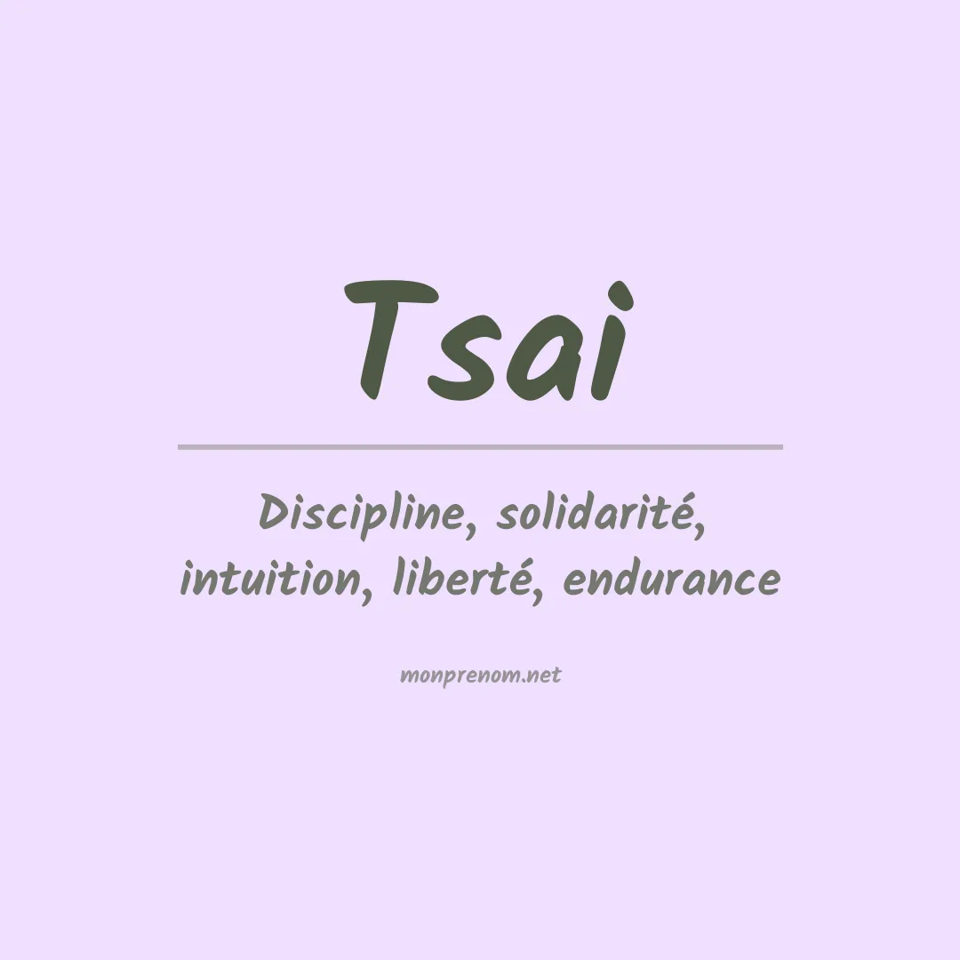 Prénom Tsai