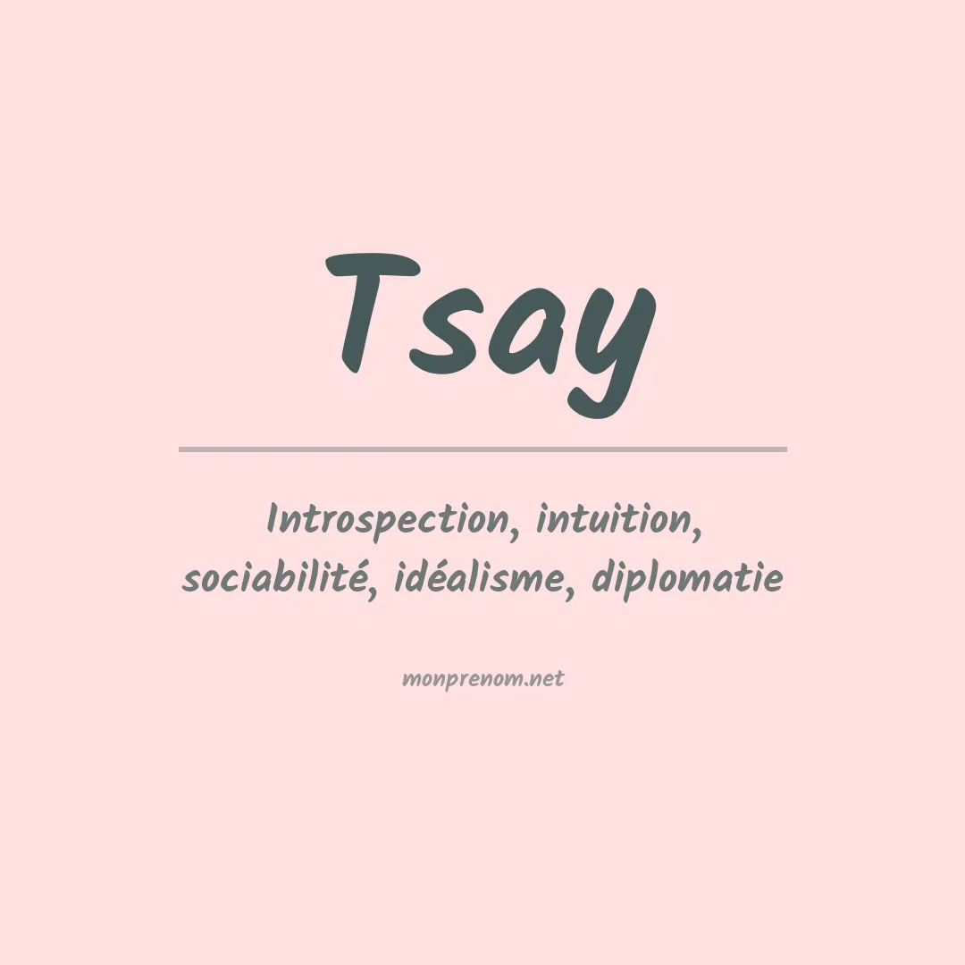 Prénom Tsay