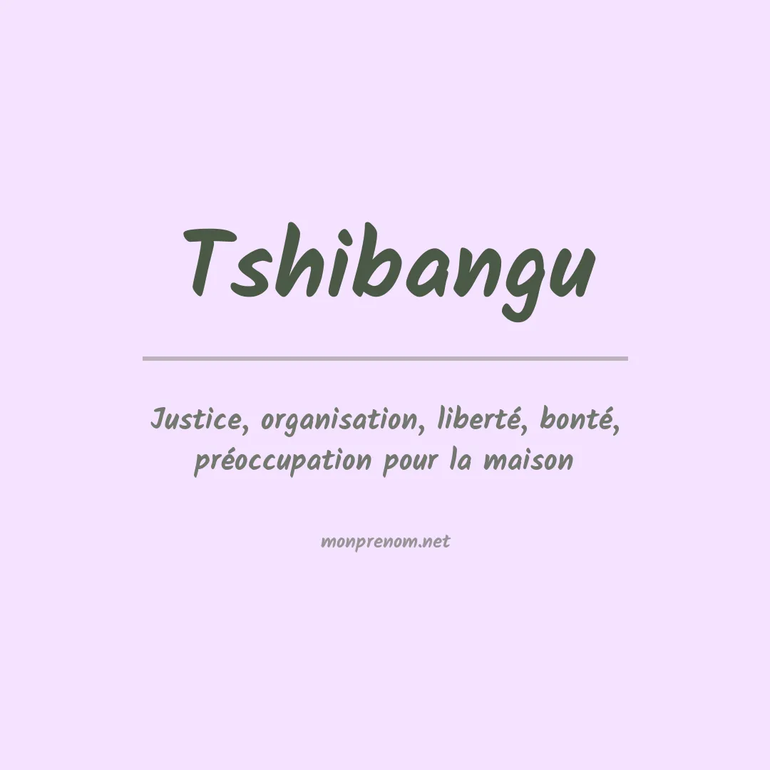 Prénom Tshibangu