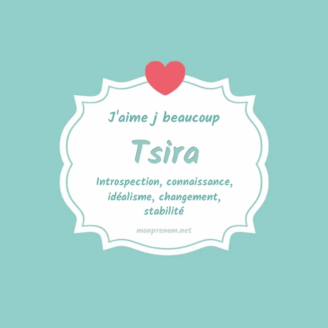 J'aime beaucoup Tsira